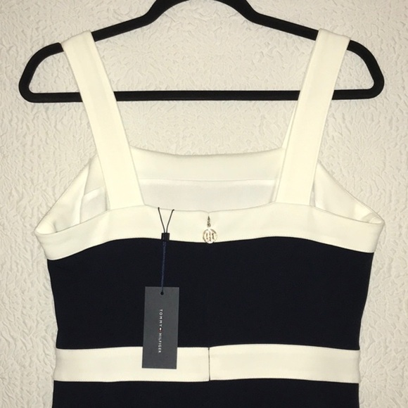 Tommy Hilfiger Color Block Scuba Crepe Jumpsuit - Picture 5 of 10